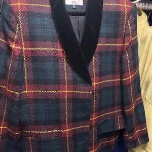 Casper  Plaid Jacket - Black, Red, Yellow